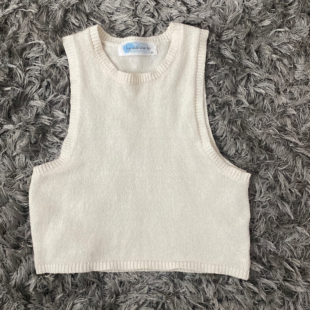 White lizard thicket sweater tank
